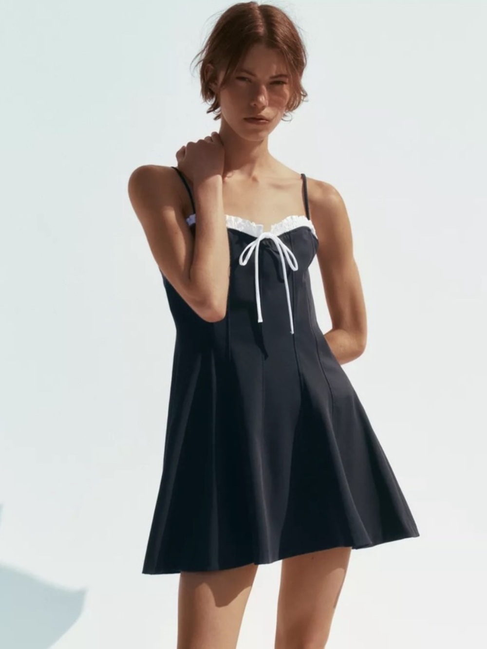 Zara Ruffled Bow Dress